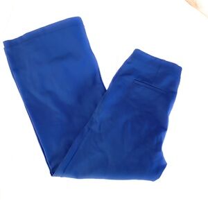 LOFT Pull-On Wide Leg Trousers | Size L | Stretch | Zipper Pockets